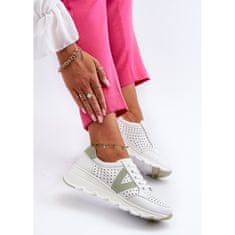 Vinceza Dámská kožená lehká sportovní obuv White Eleonori velikost 41