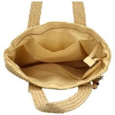 Coveri WORLD Trendy dámská letní kabelka přes rameno Tuttia, světle khaki