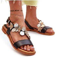 Laura Messi Dámské kožené sandály 2762 velikost 40