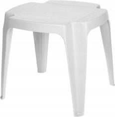 Koopman Pomocný stolek bílý plast 42x38x38 cm