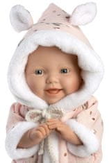 Llorens 63302 LITTLE BABY - realistická panenka miminko s měkkým látkovým tělem - 32 cm