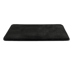Camerazar Černá koupelnová rohož s protiskluzovou gumou, absorpční pěnou a hladkým vzorem, 40x60 cm