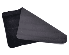Camerazar Černá koupelnová rohož s protiskluzovou gumou, absorpční pěnou a hladkým vzorem, 40x60 cm