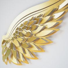 Dalenor Nástěnná dekorace Angel Wings, 70 cm, zlatá