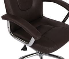BHM Germany Kancelářská židle Reedville, syntetická kůže, hnědá
