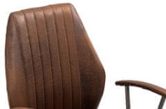 BHM Germany Kancelářská židle Nampa, syntetická kůže, koňaková