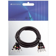 Omnitronic Snake kabel 8x Jack 6,3 - 8x Jack 6,3 stereo, 3 m