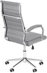 BHM Germany Kancelářská židle Mollis, syntetická kůže, šedá