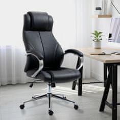 BHM Germany Kancelářská židle Salford, pravá kůže, černá