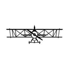 Dalenor Nástěnná dekorace Airplane, 70 cm, černá