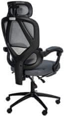 BHM Germany Kancelářská židle Gander, textil, šedá