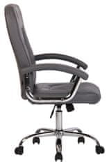 BHM Germany Kancelářská židle Reedville, syntetická kůže, šedá