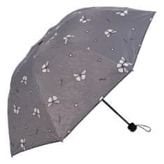 Delami Deštník měnící barvu Butterfly, šedý