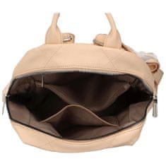 David Jones Trendový dámský koženkový batoh Chara, jemná broskvová