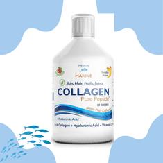 Swedish Nutra Collagen 10 000 Pure Peptide hydrolizovaný rybí kolagén 500 ml Sladidla: cyklamát a sacharin a bylinky