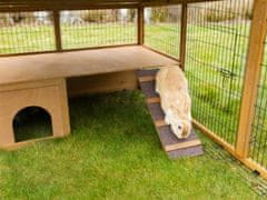 Kerbl Výběh pro králíky odklopný s domečkem 220x115x75cm