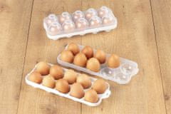 Maximex Nádoba na vejce do lednice, několikanásobné použití, sada 2 ks, bílá