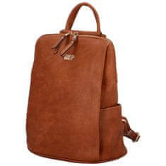 Coveri WORLD Trendy dámský koženkový kabelko-batoh Marinna, hnědá