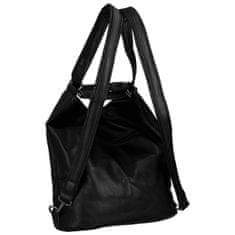 Romina & Co. Bags Trendy dámský koženkový kabelko-batoh Renee, černá