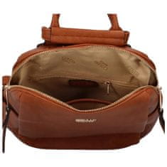 Coveri WORLD Trendy dámský koženkový kabelko-batoh Marinna, hnědá