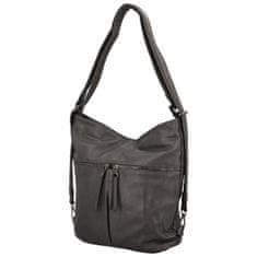 Romina & Co. Bags Trendy dámský koženkový kabelko-batoh Renee, šedá