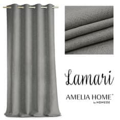 AmeliaHome Závěs Blackout Lamari šedý, velikost 140x250