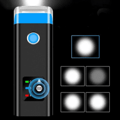 Camerazar Přední světlo na kole světlomet USB nabíječka klakson