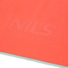 NILLS CAMP ručník z mikrovlákna NCR11 korálový/zelenomodrý