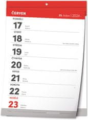 Grooters Nástěnný kalendář Trhací týdenní 2024, A5