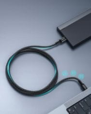 Innostyle Innostyle Powerflex Ultra Kabel Usb-C Rychlé Nabíjení Thunderbolt 10Gbps 100W Kevlar 2M Černý