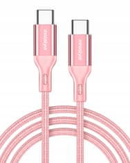 Innostyle Innostyle Powerflex Usb-C Rychlonabíjecí Kabel Pro Iphone Samsung 3A 60W Kevlar 2M Růžový