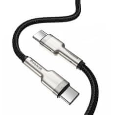 BASEUS Datový kabel Baseus Cafule USB-C to USB-C Baseus Cafule, 100W, 1m černý