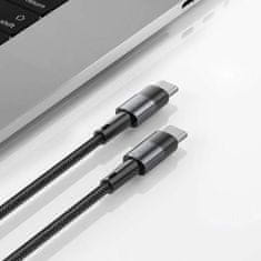 Tech-protect Datový kabel Tech-Protect Ultraboost USB-C na USB-C, 5A PD100W 1m šedý