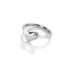 Hot Diamonds Romantický stříbrný prsten s diamantem Desire DR274 (Obvod 56 mm)