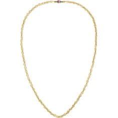 Tommy Hilfiger Slušivý náhrdelník z pozlacené oceli Ropse Chain 2790498