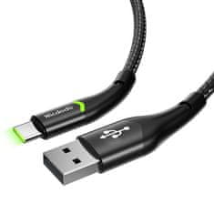 Mcdodo Kabel USB na USB-C Mcdodo Magnificence CA-7960 LED, 1m (černý)