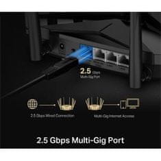 Mercusys MR90X - AX6000 WiFi 6 router dual AP/WiFi router, 3x GLAN, 1x GWAN/ 574Mbps 2,4/ 2402Mbps 5GHz