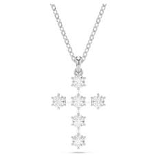 Swarovski Blyštivý náhrdelník Kříž s krystaly Insigne 5675576