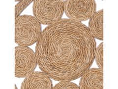 sarcia.eu Kulatá rohož z mořské trávy, rohožka, sláma 100 cm 
