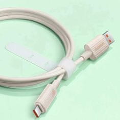 BASEUS Datový kabel Baseus (P10360203421-00) - USB to USB-C, Super Fast Charge, 100W, 480Mbps, 1m - růžový