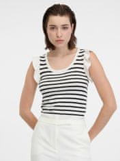Orsay Černo-bílé dámské pruhované tričko L