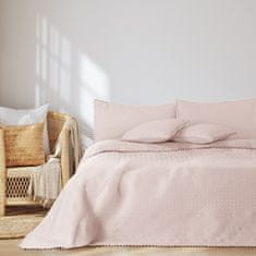 AmeliaHome Přehoz na postel Meadore III pudrově růžový, velikost 220x240