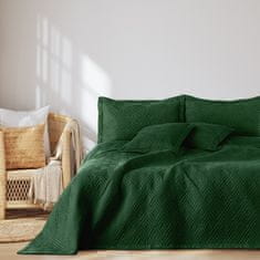 AmeliaHome Přehoz na postel Ophelia II lahvově zelený, velikost 200x220