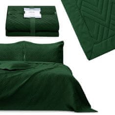 AmeliaHome Přehoz na postel Ophelia V lahvově zelený, velikost 260x280