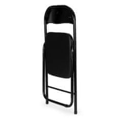 ModernHome Sada 4 skládacích cateringových židlí CAPS černá