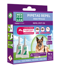 Antiparazitní pipety proti blechám a klíšťatům pro psy - 2 x 1,5 ml