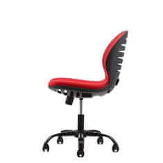 Dalenor Dětská židle Flexy, textil, černá podnož / červená