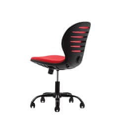 Dalenor Dětská židle Flexy, textil, černá podnož / červená