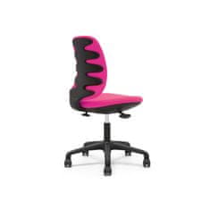 Dalenor Dětská židle Flexy, textil, černá podnož / růžová