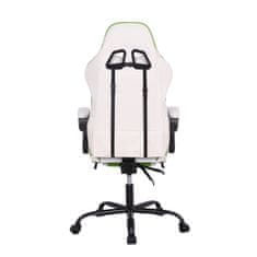 Dalenor Herní židle Game, syntetická kůže, bílá / zelená